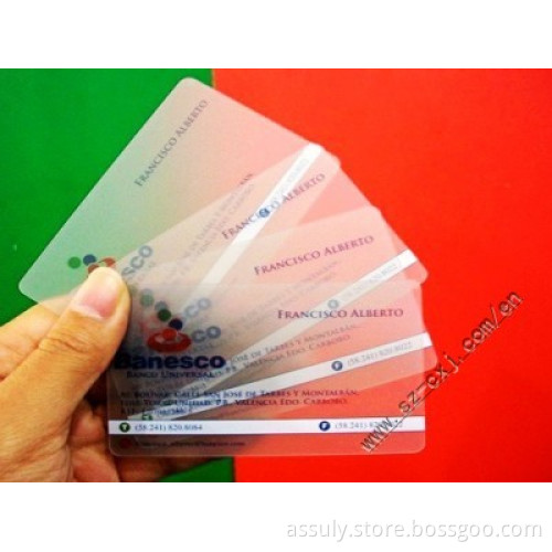 Clear card,PVC clear card,Sell clear card